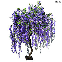 Τεχνητό δέντρο γλιτσίνια για διακόσμηση  1 m σε μωβ χρώμα - PL335